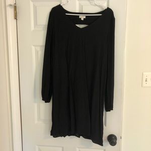 Long sleeve shift dress